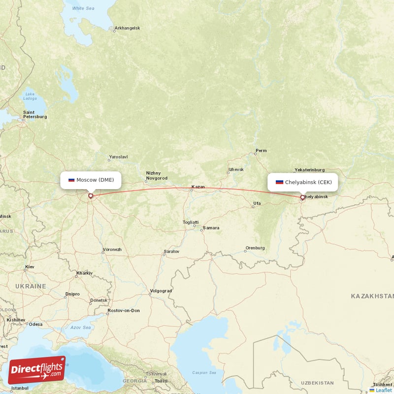 Direct Flights From Chelyabinsk To Moscow Cek To Dme Non Stop