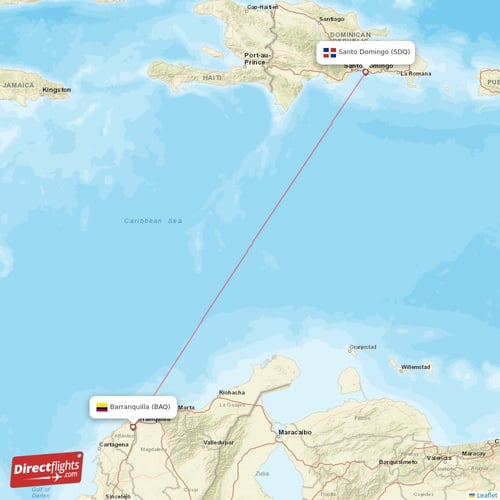 Direct Flights From Barranquilla To Santo Domingo BAQ To SDQ Non Stop