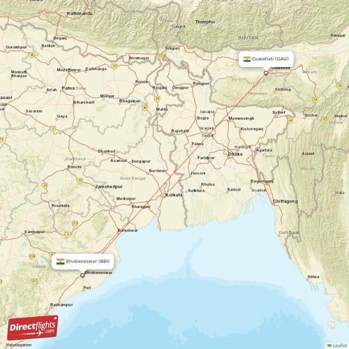 Direct Flights From Bhubaneswar To Guwahati Bbi To Gau Non Stop