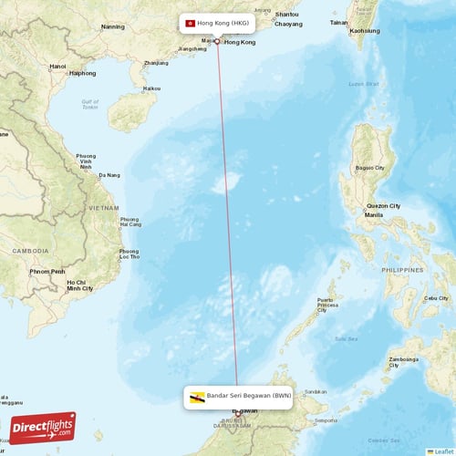 Direct Flights From Hong Kong To Bandar Seri Begawan Hkg To Bwn Non