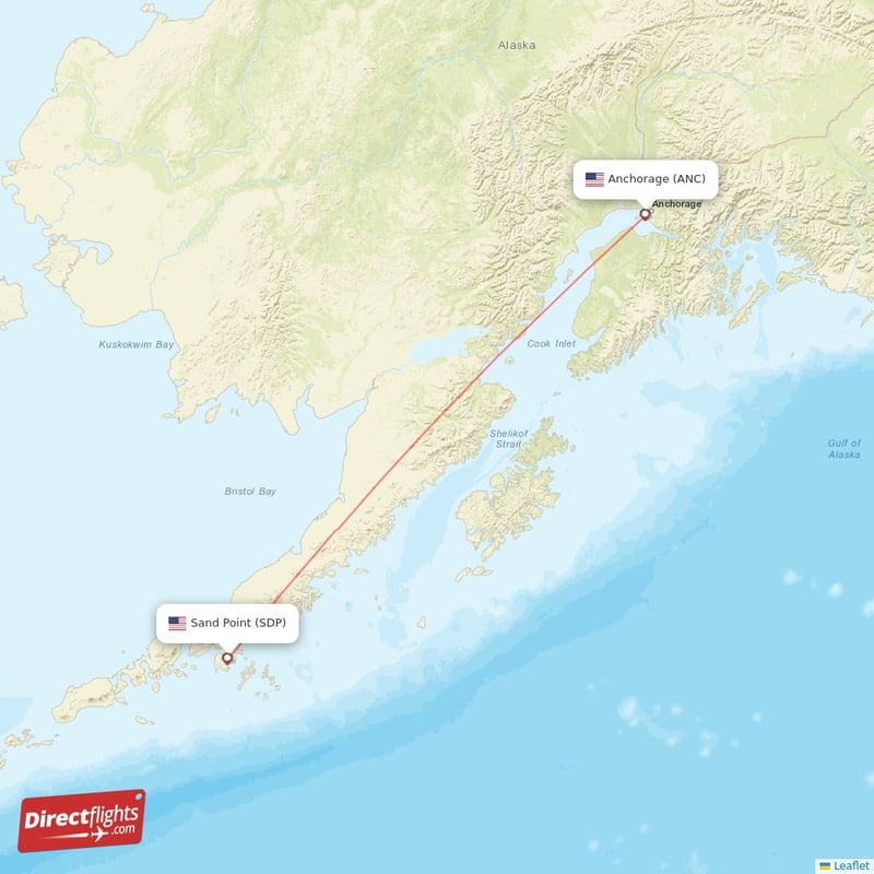 Direct Flights From Anchorage To Sand Point Anc To Sdp Non Stop