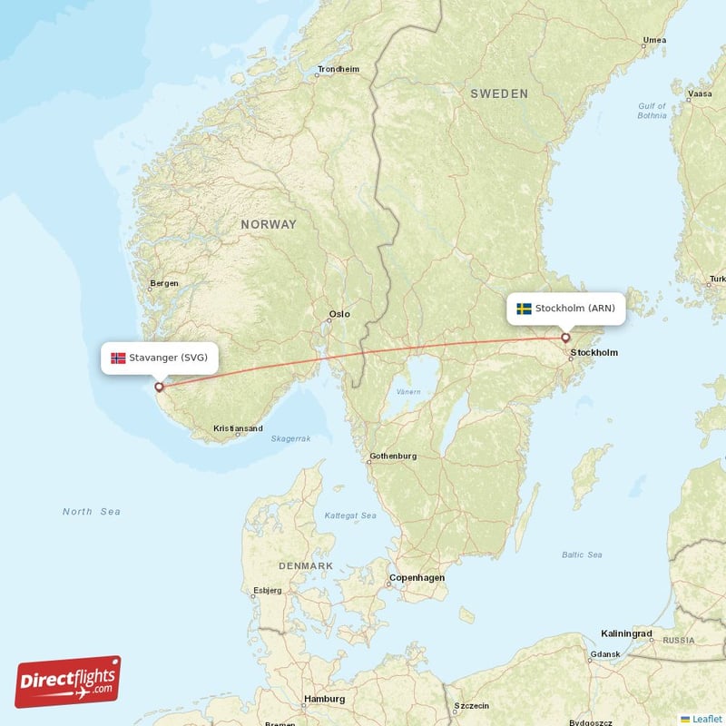 Direct Flights From Stockholm To Stavanger ARN To SVG Non Stop