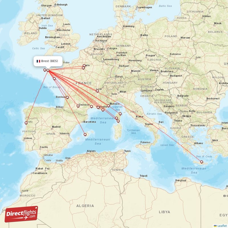 Direct Flights To Brest Bes France Directflights