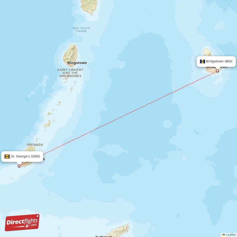 Direct Flights From Bridgetown To St George S BGI To GND Non Stop