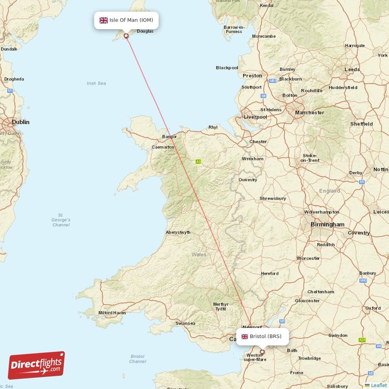 Direct Flights From Bristol To Isle Of Man BRS To IOM Non Stop