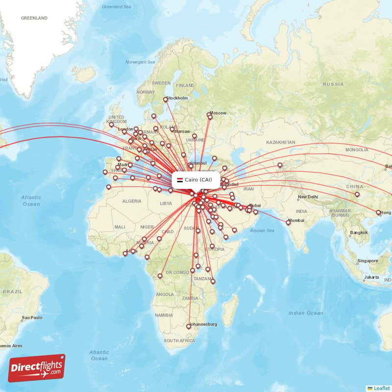 Direct Flights From Cairo 126 Destinations CAI Egypt