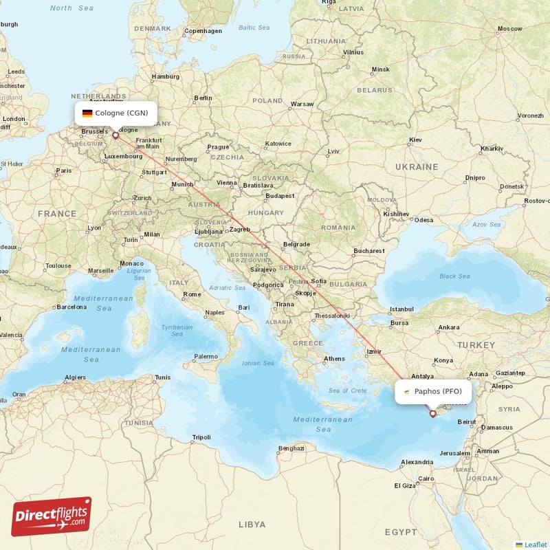 Direct Flights From Cologne To Paphos Cgn To Pfo Non Stop