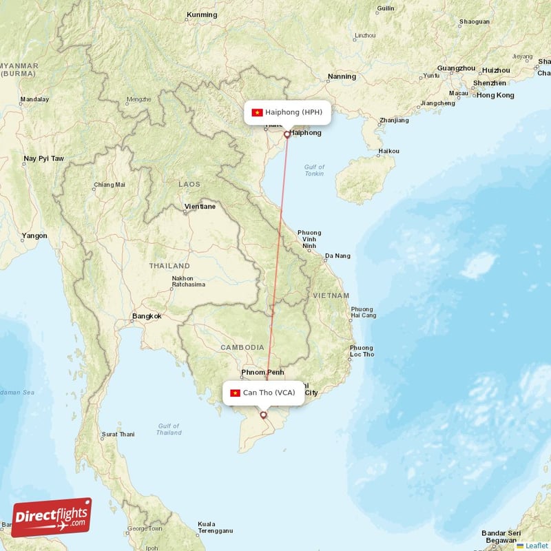 Direct Flights From Haiphong To Can Tho HPH To VCA Non Stop