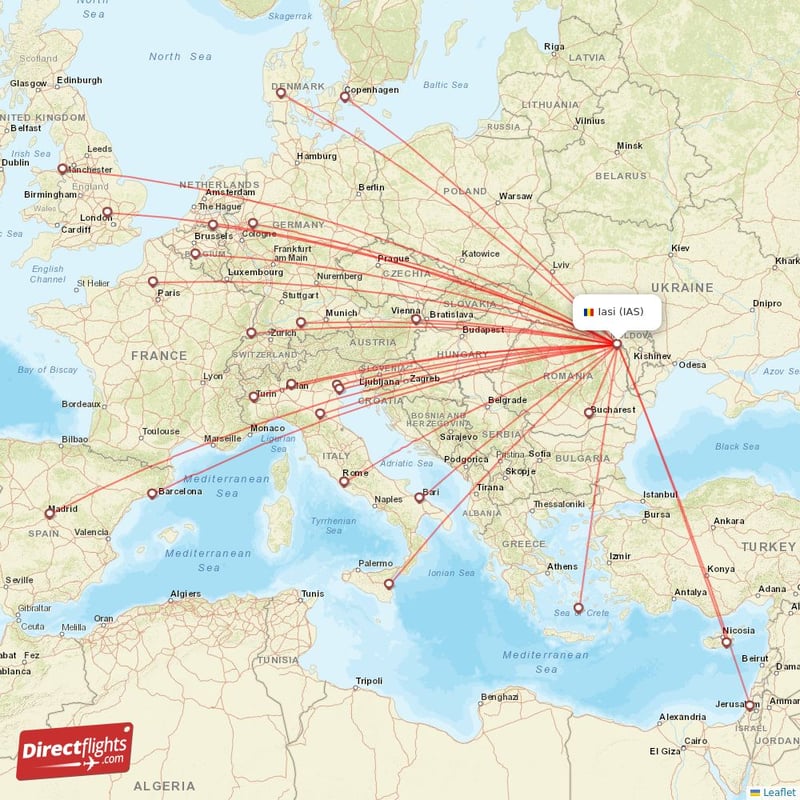 Direct Flights From Iasi Destinations Ias Romania