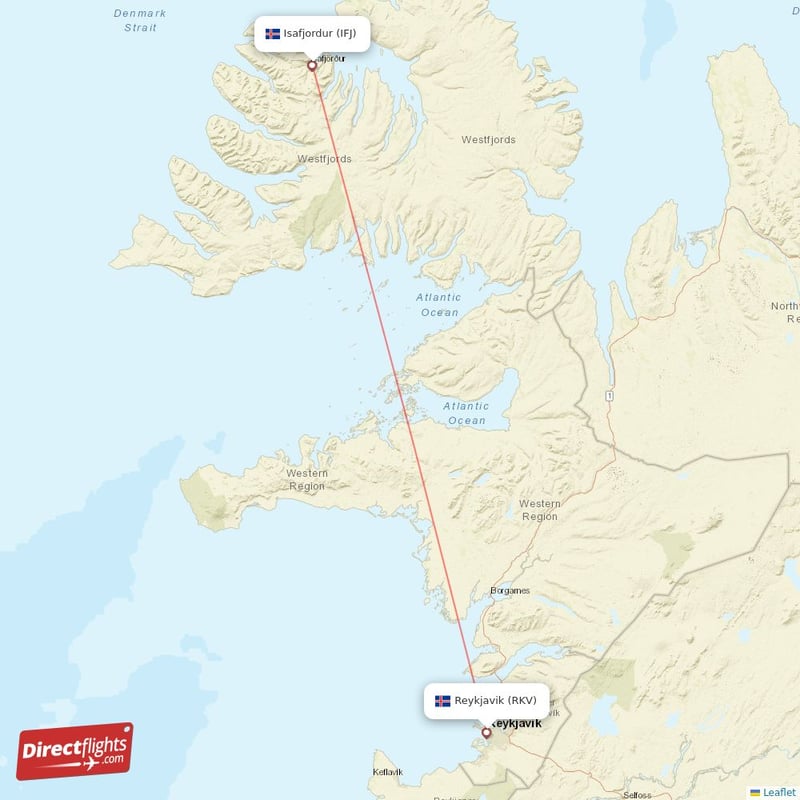 Direct Flights From Isafjordur Destinations Ifj Iceland