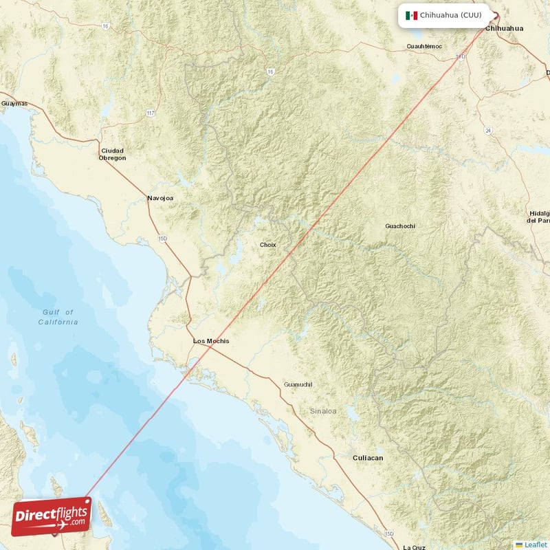 Direct Flights From La Paz To Chihuahua Lap To Cuu Non Stop