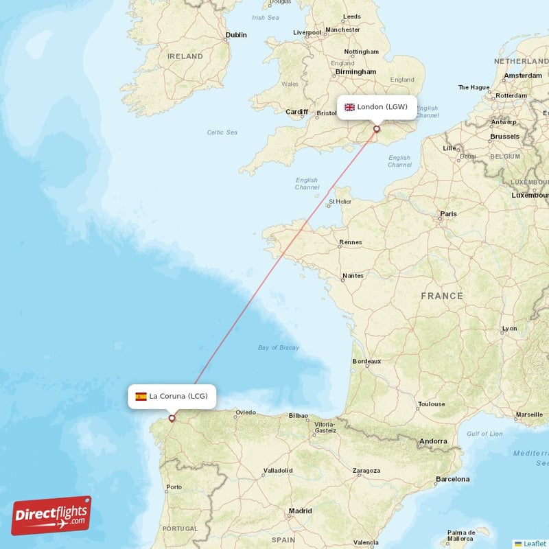 Direct Flights From London To La Coruna Lgw To Lcg Non Stop