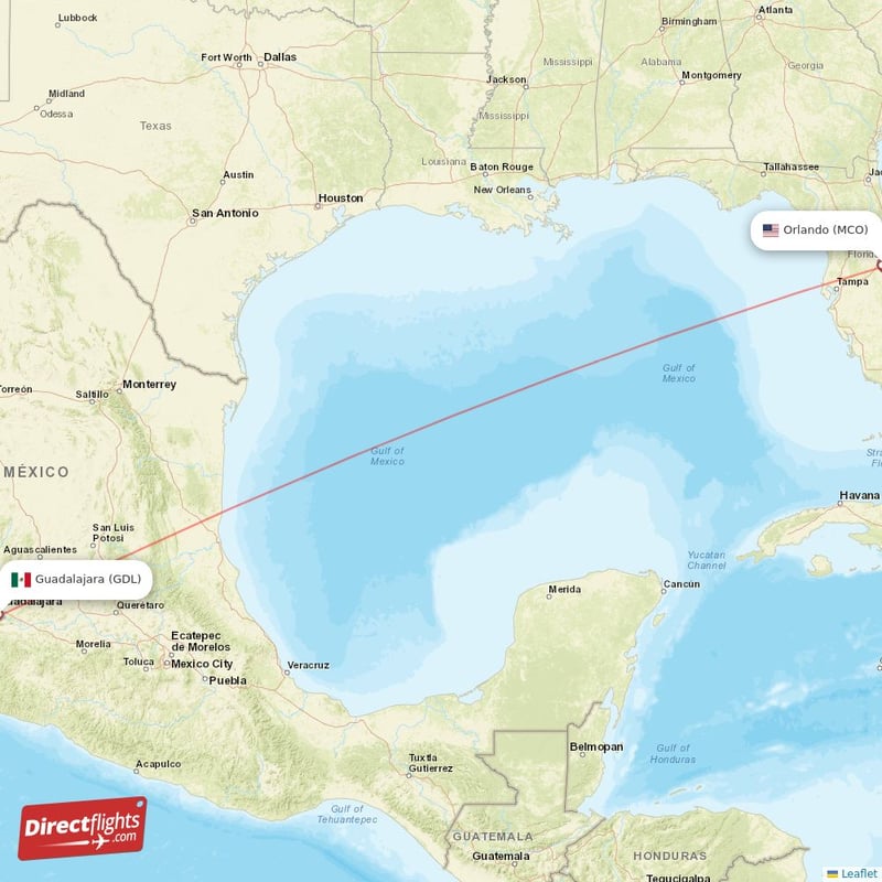 Direct Flights From Orlando To Guadalajara MCO To GDL Non Stop