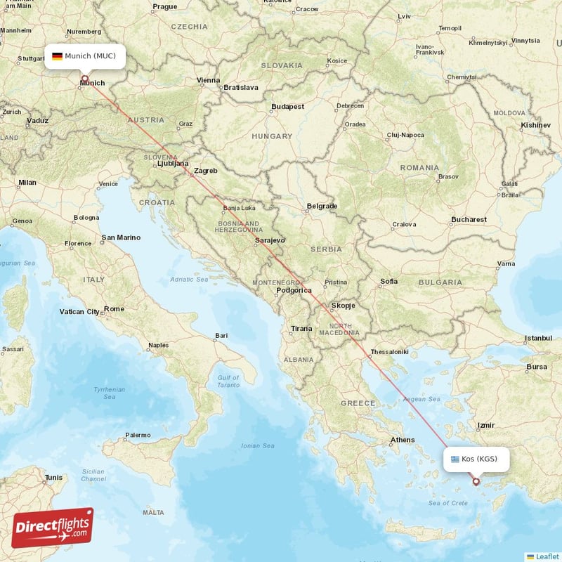 Direct Flights From Munich To Kos Muc To Kgs Non Stop Directflights