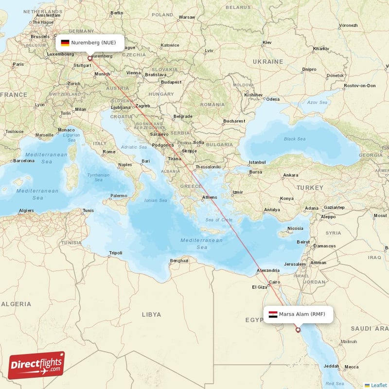 Direct Flights From Nuremberg To Marsa Alam Nue To Rmf Non Stop