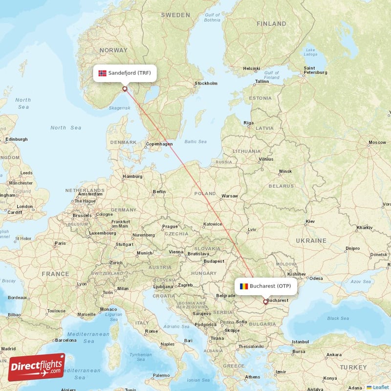 Direct Flights From Sandefjord To Bucharest Trf To Otp Non Stop