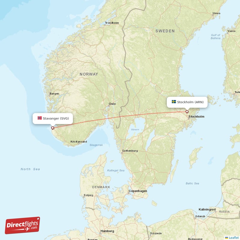 Direct flights from Stockholm to Stavanger, ARN to SVG non-stop ...