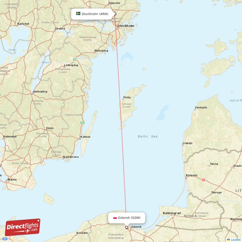 Direct Flights From Gdansk To Stockholm, GDN To ARN Non-stop ...