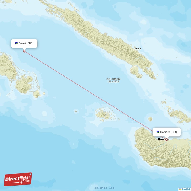 Direct Flights From Honiara To Parasi Hir To Prs Non Stop