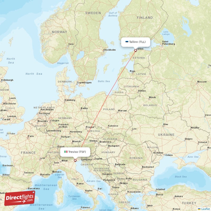 Direct flights from Venice to Tallinn, TSF to TLL non-stop ...