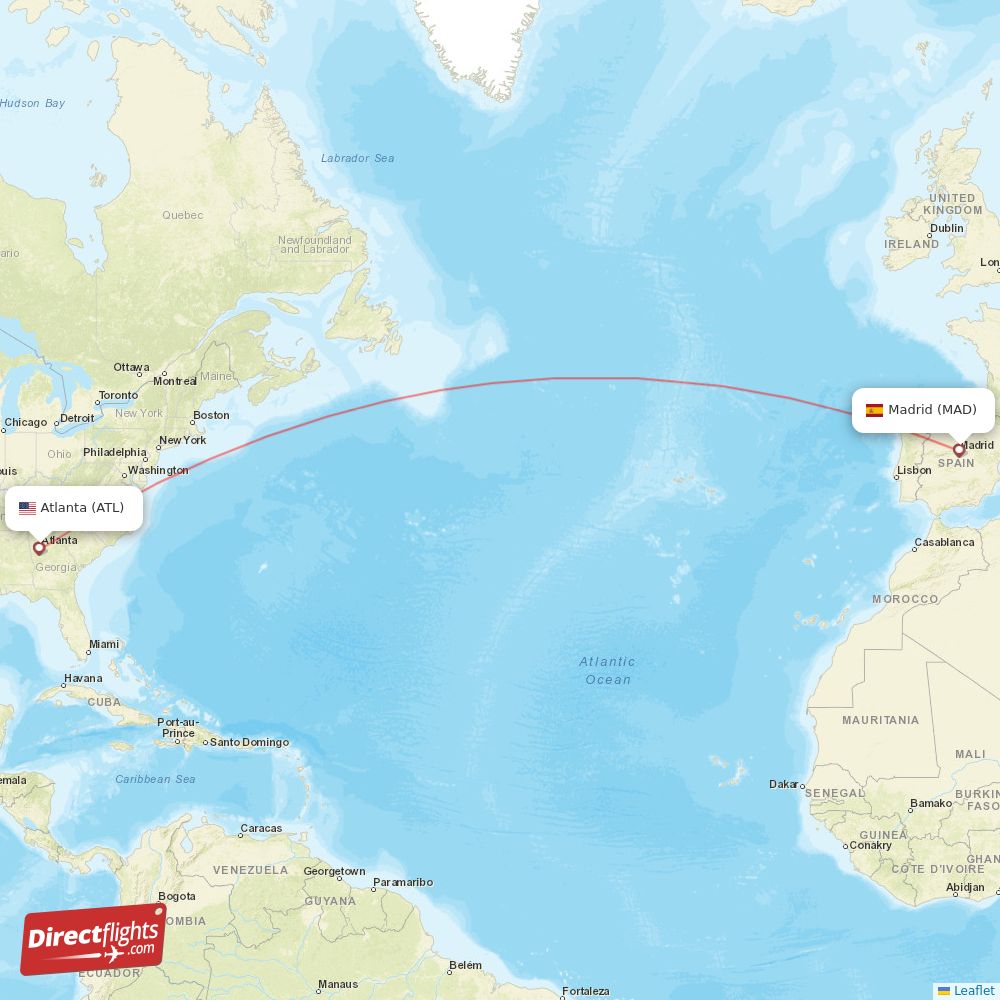 Direct Flights From Atlanta To Madrid ATL To MAD Non stop 