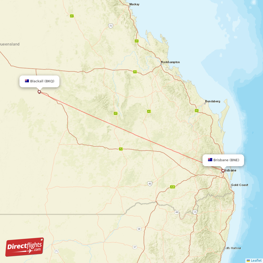 Direct Flights From Brisbane To Blackall Bne To Bkq Non Stop 2791