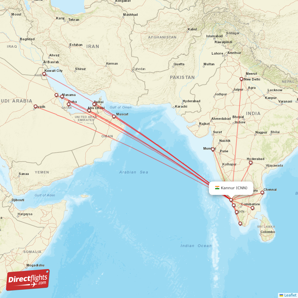CNN routes and destination map