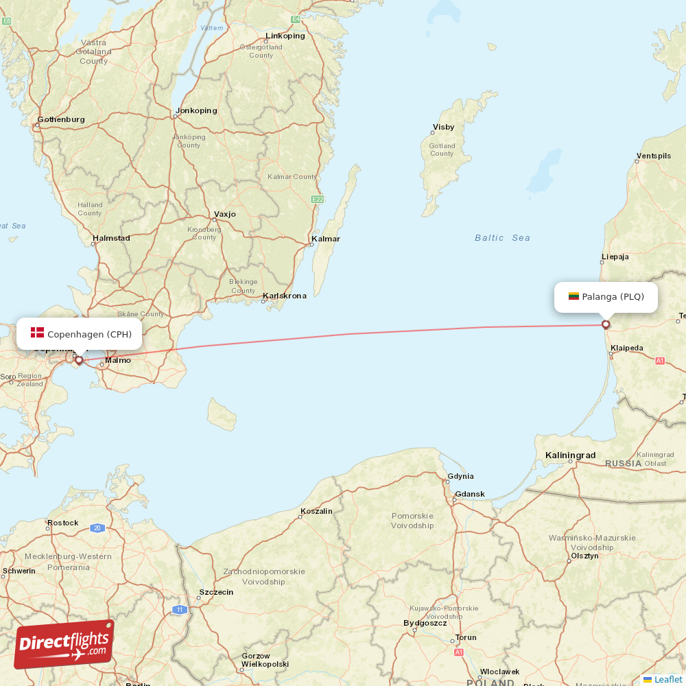 Direct Flights From Copenhagen To Palanga Cph To Plq Non Stop 9968