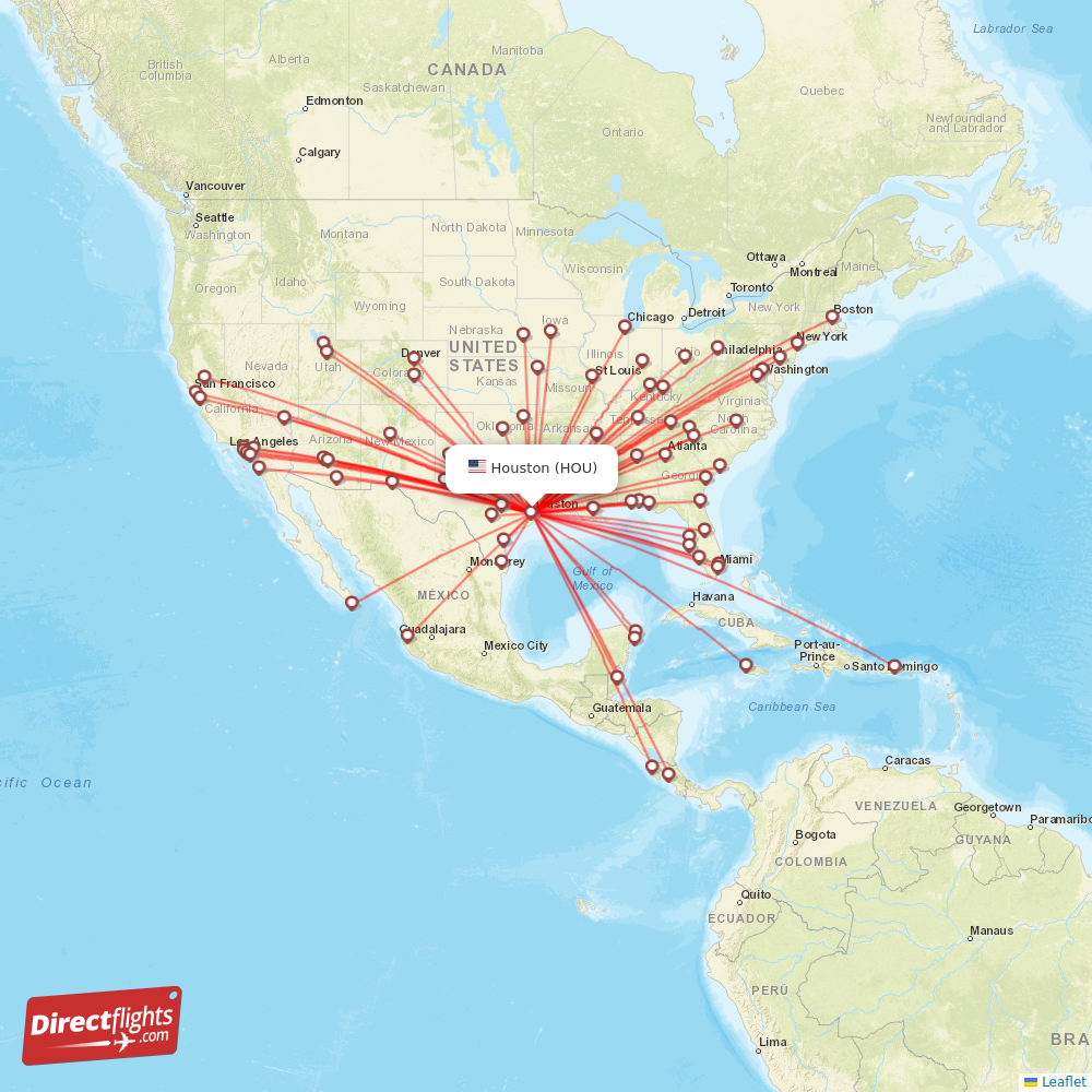 HOU route map
