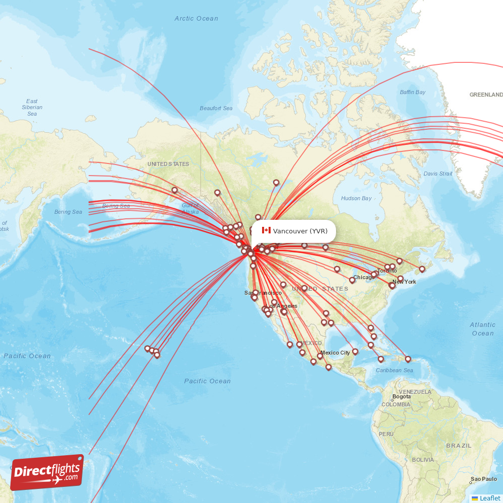 flights from yvr to playa del carmen