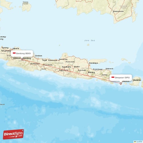 Direct flights from Bandung to Denpasar, BDO to DPS non-stop ...