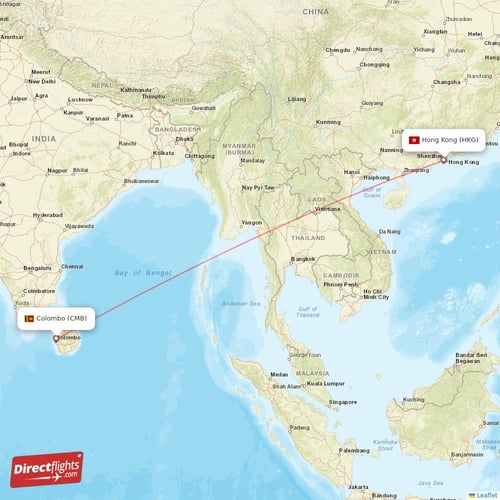 Direct Flights From Colombo To Hong Kong Cmb To Hkg Non Stop