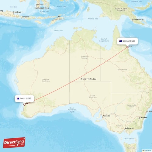 Direct flights from Cairns to Perth, CNS to PER non-stop ...