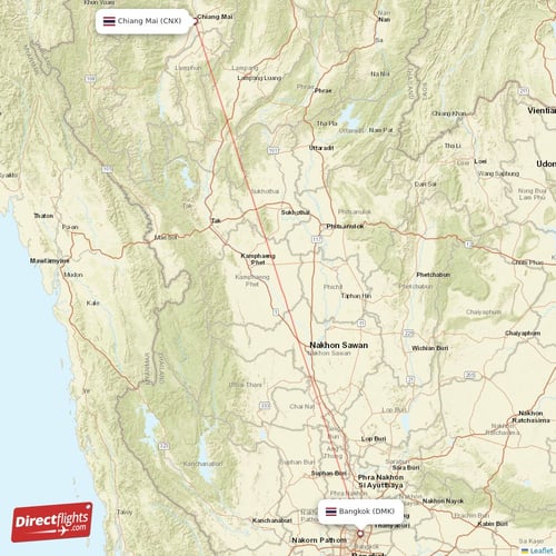 Direct flights from Chiang Mai to Phuket CNX to HKT non stop