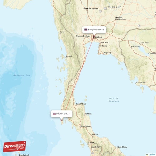 Direct flights from Bangkok to Hat Yai DMK to HDY non stop