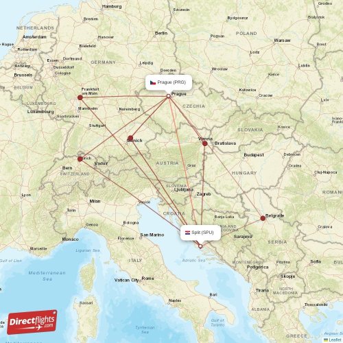 Direct flights from Prague to Split, PRG to SPU non-stop ...