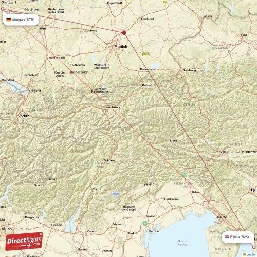 Direct flights from Rijeka to Stuttgart, RJK to STR non-stop ...