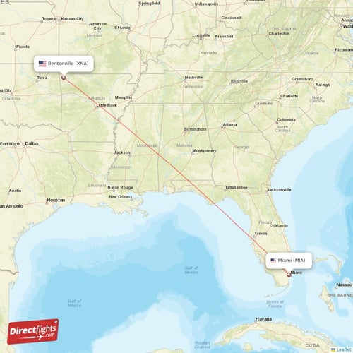 Direct flights from Bentonville to Orlando XNA to MCO non stop