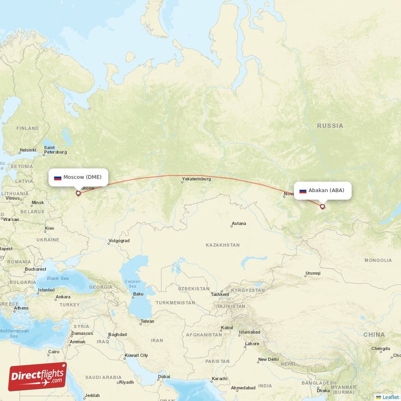 ABA - DME route map