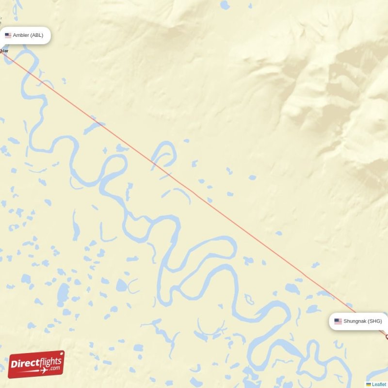 ABL - SHG route map