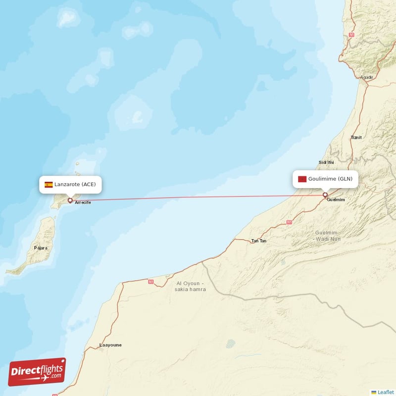 ACE - GLN route map