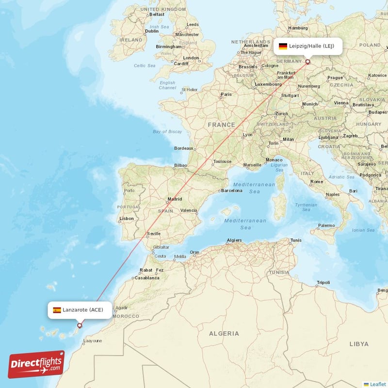 ACE - LEJ route map