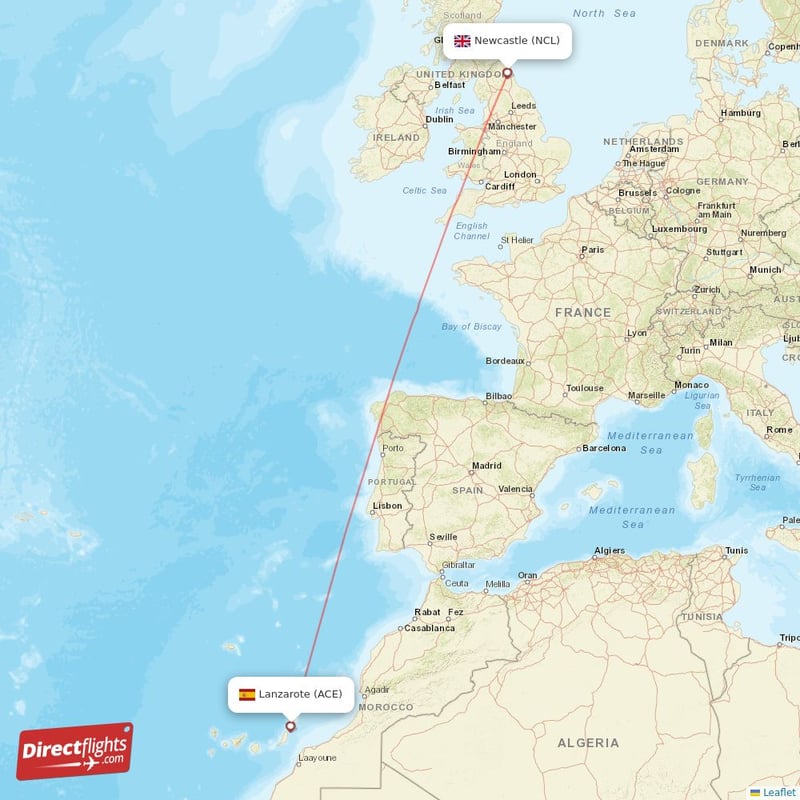 ACE - NCL route map