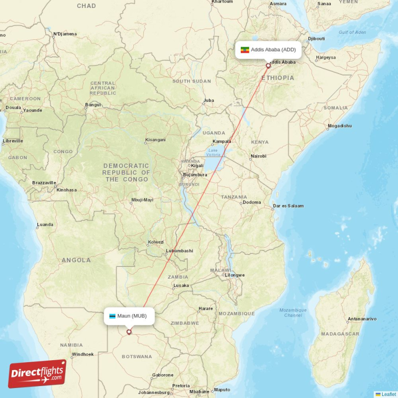 ADD - MUB route map