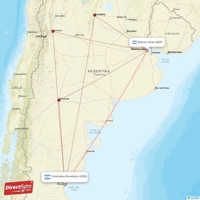 AEP - CRD route map