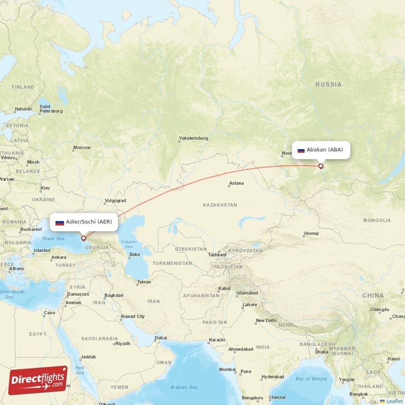 AER - ABA route map