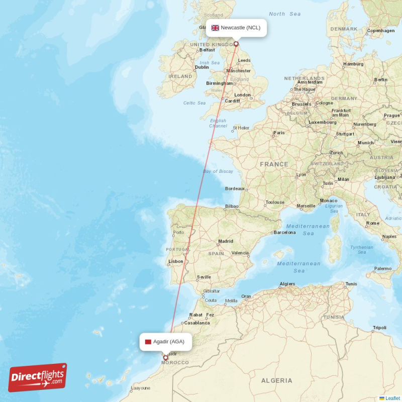 AGA - NCL route map