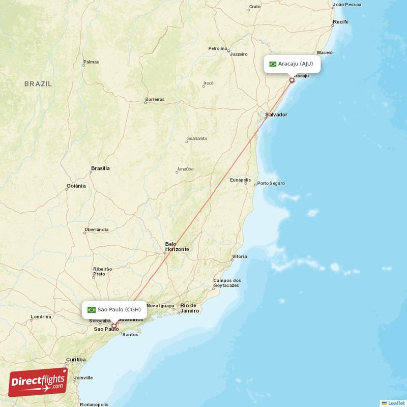 AJU - CGH route map