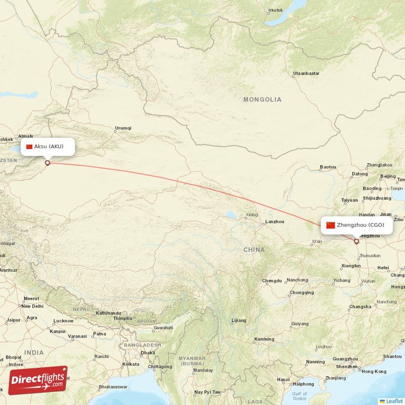 AKU - CGO route map