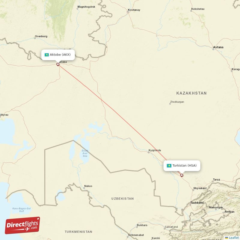 AKX - HSA route map